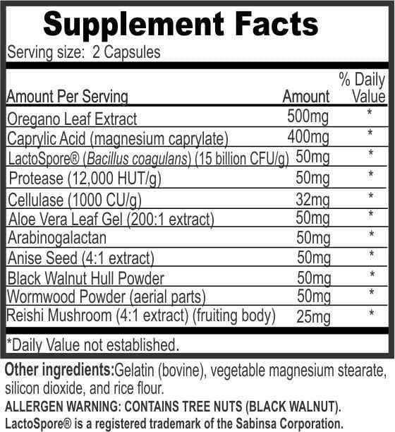 Candida Complex w/ 500mg Oregano