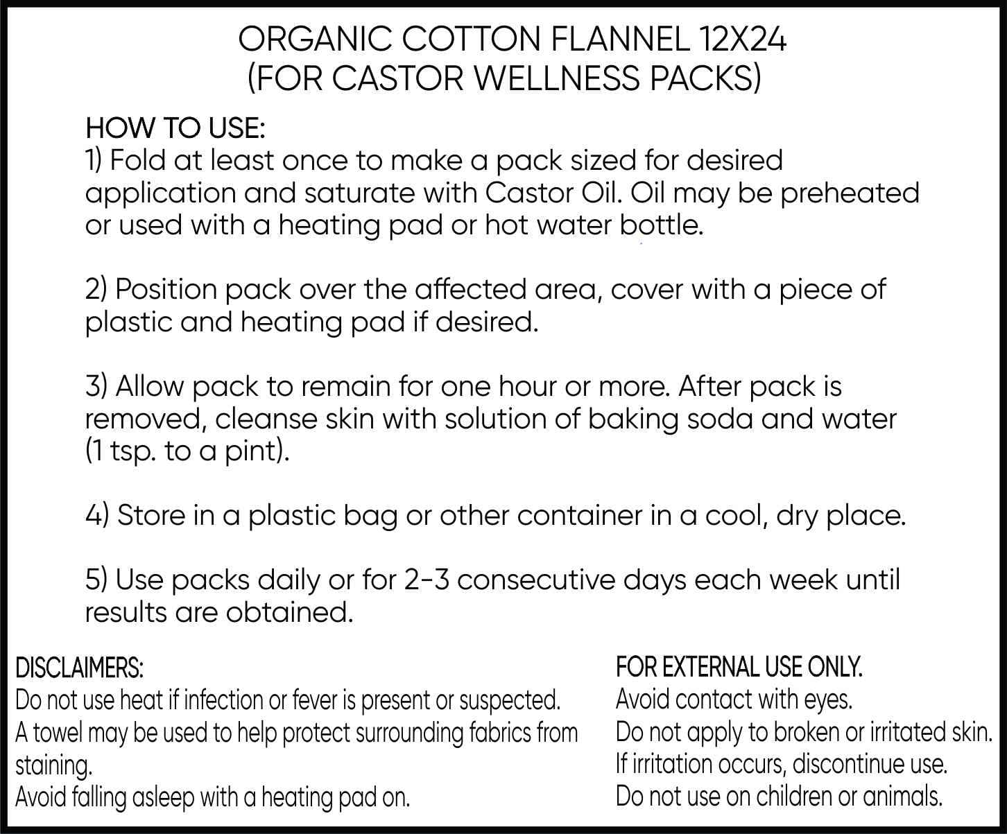 Castor Oil Flannel