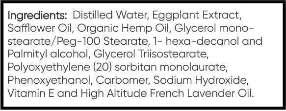 Eggplant Extract with CBD Cream