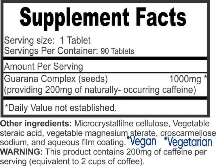 Guarana 1000mg