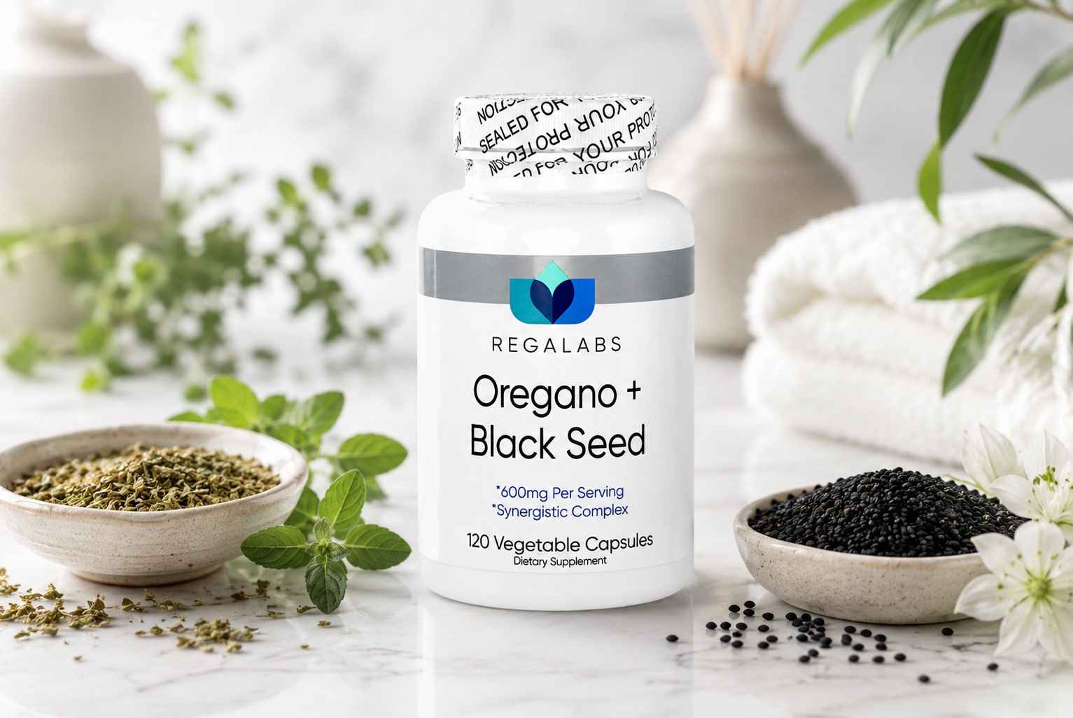 Oregano + Black Seed Capsules