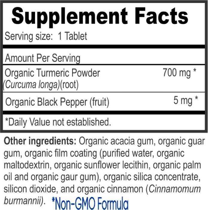 Organic Turmeric 700mg